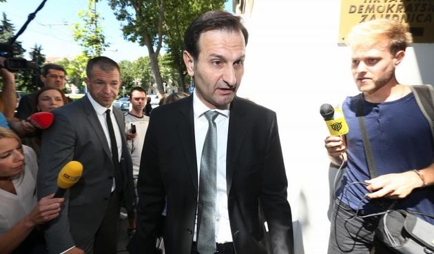 U sjedistu HDZ-a na Trgu zrtava fasizma odrzana je sjednica Predsjednistva stranke. Miro Kovac. Photo: Zeljko Lukunic/PIXSELL