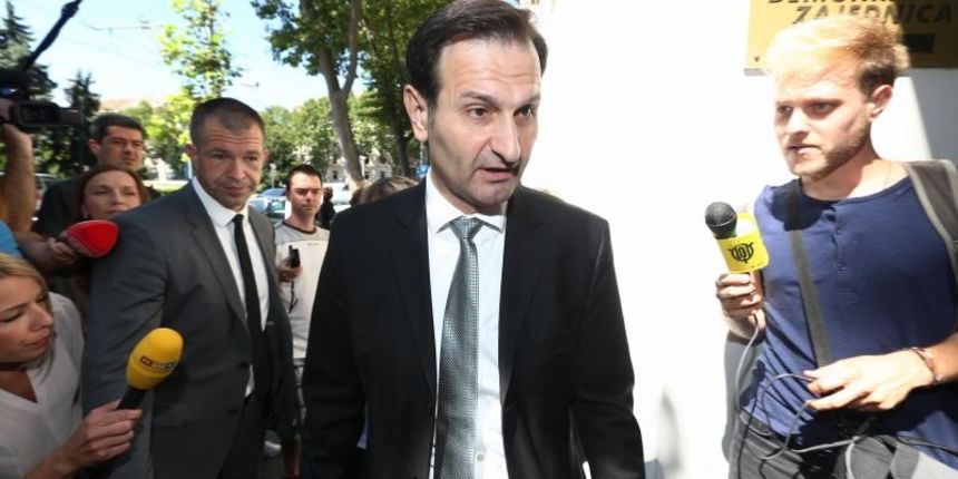 U sjedistu HDZ-a na Trgu zrtava fasizma odrzana je sjednica Predsjednistva stranke. Miro Kovac. Photo: Zeljko Lukunic/PIXSELL