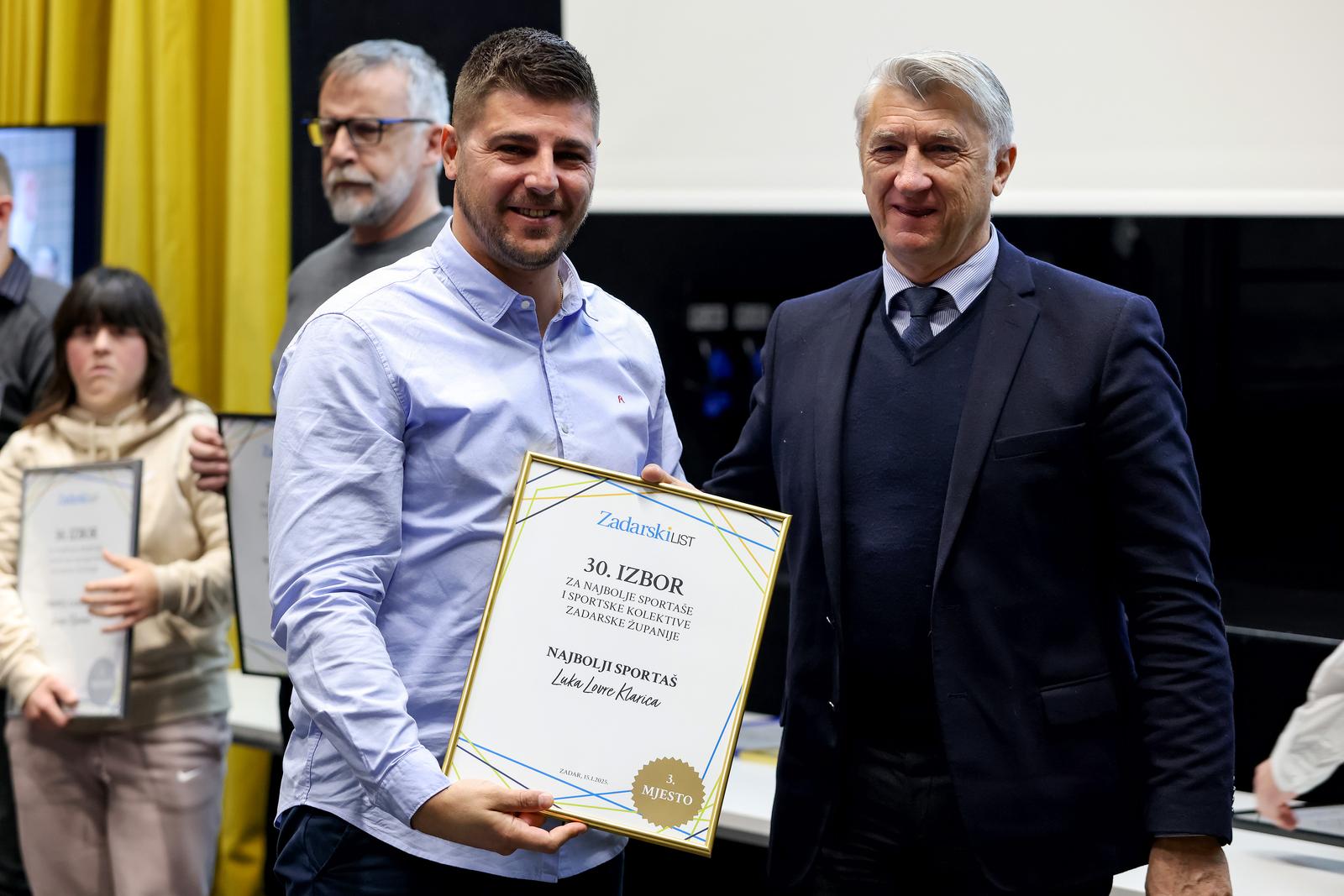 dodjela nagrada za najbolje sportaše i sportske kolektive Zadarske županije dodjela nagrada za najbolje sportaše i sportske kolektive Zadarske županije