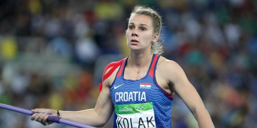 Olimpijske igre Rio 2016. Atletičarka, bacačica koplja Sara Kolak postavila novi hrvatski rekord 64.30m.  Photo: Igor Kralj/PIXSELL