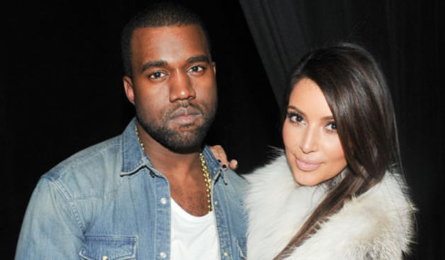 Kanye West i Kim Kardashian. Photo: Billy Farrell Agency/Rex Features