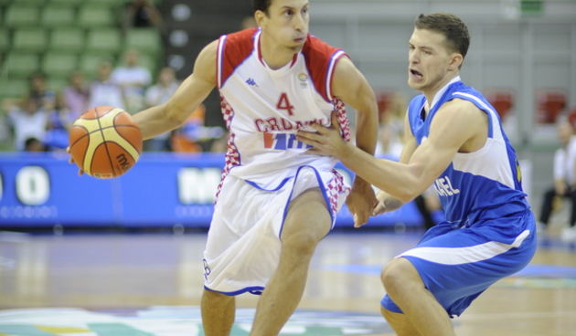Poznan, 070909. Arena Poznan. Europsko prvenstvo u kosarci, 1. kolo skupine A izmedju Hrvatske i Izraela igra se u poljskom gradu Poznan. Na slici: Roko Ukic. Foto: Drago Sopta  / CROPIX
