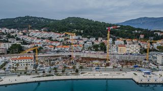 Split: Pogled iz zraka na mjesto gdje je bio hotel Marjan