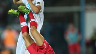 Stadion Kantrida, Rijeka – Prva utakmica 4. pretkola Europske lige, HNK Rijeka – VfB Stuttgart. Photo: Igor Kralj/PIXSELL Stadion Kantrida, Rijeka – Prva utakmica 4. pretkola Europske lige, HNK Rijeka – VfB Stuttgart. Photo: Igor Kralj/PIXSELL