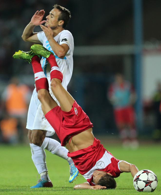 Stadion Kantrida, Rijeka – Prva utakmica 4. pretkola Europske lige, HNK Rijeka – VfB Stuttgart. Photo: Igor Kralj/PIXSELL Stadion Kantrida, Rijeka – Prva utakmica 4. pretkola Europske lige, HNK Rijeka – VfB Stuttgart. Photo: Igor Kralj/PIXSELL