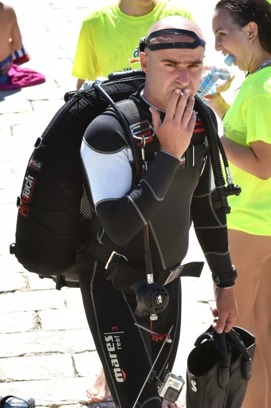 Jubilarni 10. dm Millennium Jump na zadarskoj rivi, Photo: Dino Stanin/PIXSELL Jubilarni 10. dm Millennium Jump na zadarskoj rivi, Photo: Dino Stanin/PIXSELL