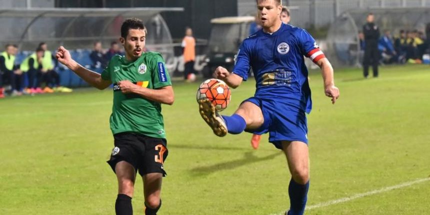 Šime Gržan i Jure Jerbić. NK Zadar – NK Lokomotiva. Photo: Dino Stanin/PIXSELL Šime Gržan i Jure Jerbić. NK Zadar – NK Lokomotiva. Photo: Dino Stanin/PIXSELL