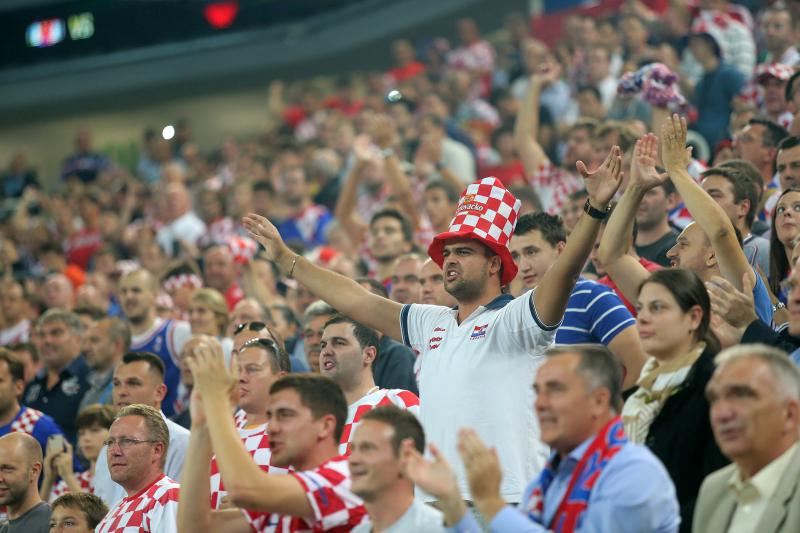 Velika hrvatska fešta u ljubljanskim Stožicama nakon plasmana u polufinale Eurobasketa, Foto. Igor Kralj/PIXSELL Velika hrvatska fešta u ljubljanskim Stožicama nakon plasmana u polufinale Eurobasketa, Foto. Igor Kralj/PIXSELL