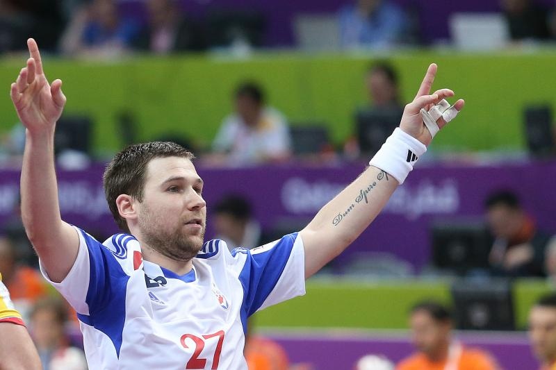 Doha, Katar – 24. svjetsko rukometno prvenstvo, 4. kolo, grupa B, Makedonija- Hrvatska. Photo: Goran Stanzl/PIXSELL