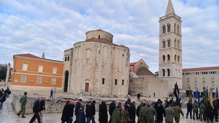 Svečani mimohod postrojbi u povodu proslave 23. obljetnice VRO Maslenica. Foto: Iva Perinčić
