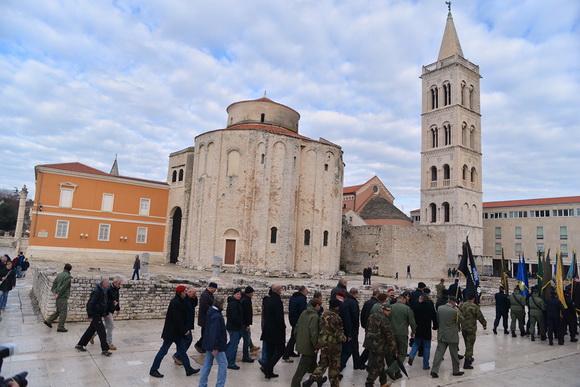 Svečani mimohod postrojbi u povodu proslave 23. obljetnice VRO Maslenica. Foto: Iva Perinčić