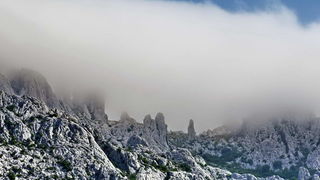 Pogled s Tulovih greda i paška bonaca