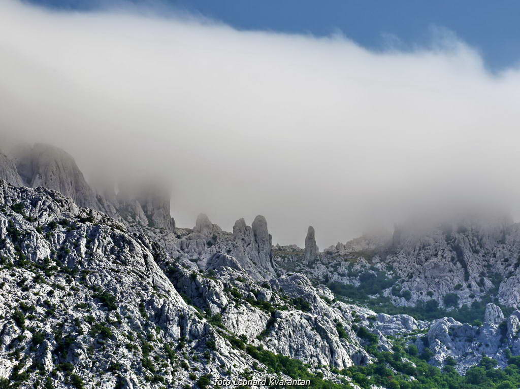 Pogled s Tulovih greda i paška bonaca