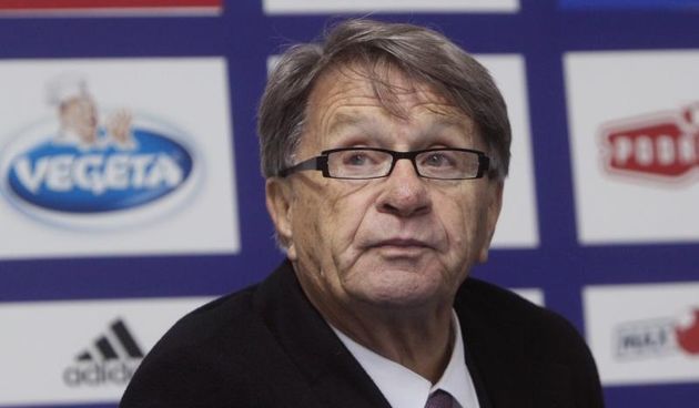 Konferencija za medije nakon utakmice. Miroslav Ciro Blazevic i Ante Cacic. Photo: Marijan Susenj/PIXSELL