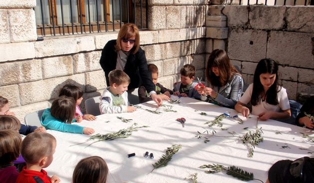 Radionica pletenja maslinovih grančica, foto: Karla Šorić