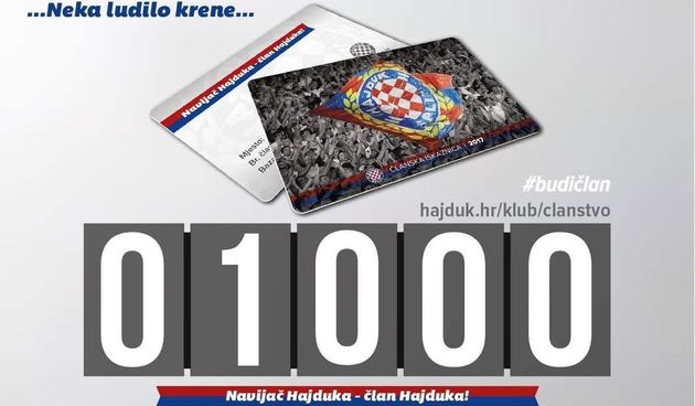 Navijač Hajduka, član Hajduka