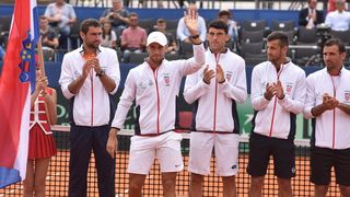 Otvorenje polufinalnog susreta Davis Cupa između Hrvatske i SAD-a