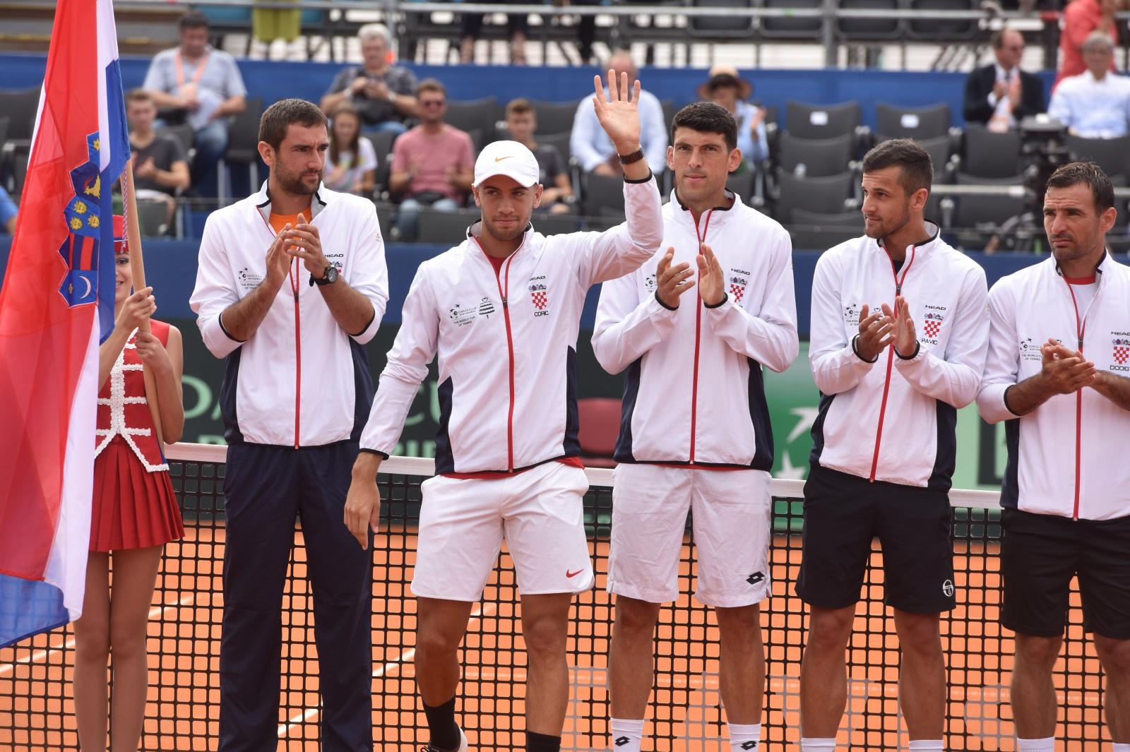 Otvorenje polufinalnog susreta Davis Cupa između Hrvatske i SAD-a