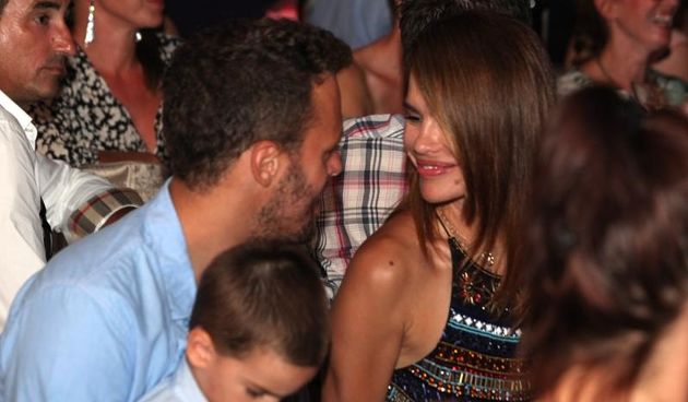 rokurative, 55. Splitski festival, treca vecer. Severina sa sinom Aleksandrom i deckom Igorom Kojicem u VIP lozi. Photo: Miranda Cikotic/PIXSELL