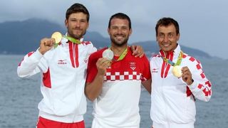 Rioe de Janeiro. Olimpijski prvaci u klasi 470, Šime Fantela i Igor Marenić. Photo. Igor Kralj/PIXSELL Rioe de Janeiro. Olimpijski prvaci u klasi 470, Šime Fantela i Igor Marenić. Photo. Igor Kralj/PIXSELL