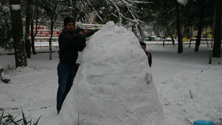 Izrada najvećeg snijegovića u gradu, foto: Ivan Matić