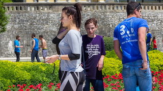 Ludijada maturanata na zadarskoj rivi 17. svibnja 2016. Foto: Bojan Bogdanić