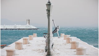 Đir po ledu okovanom Senju, Foto: Kristijan Orlić Đir po ledu okovanom Senju, Foto: Kristijan Orlić