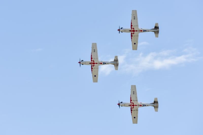 Akro skupina “Krila oluje” u novom sastavu predstavila novi letački program, Foto: Dino Stanin/PIXSELL