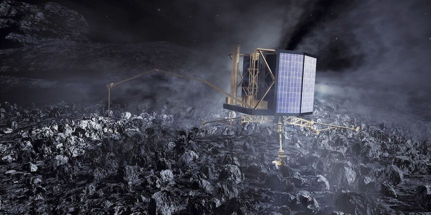 robot philae na kometu