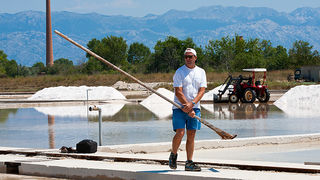 Solana Nin, berba soli, foto: Leo Banić