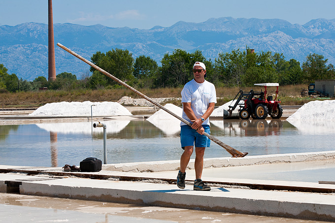 Solana Nin, berba soli, foto: Leo Banić