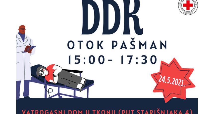 Darivanje krvi, Pašman Darivanje krvi, Pašman