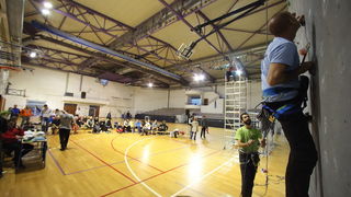 Bibinje: Županijsko natjecanje u sportskom penjanju na umjetnoj stijeni. Foto: Leo Banić