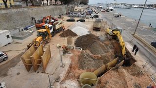 Radovi na izgradnji kanalizacijskog sustava na Liburnskoj obali. Photo: Dino Stanin/PIXSELL