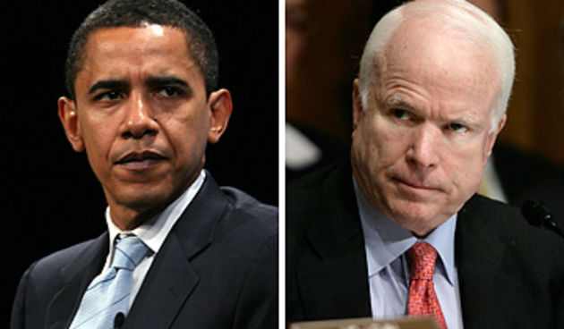 Obama i McCain (Foto: donkeydish.com)