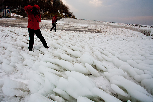 Senj u zagrljaju ledenog pokrivača, foto: Leo Banić