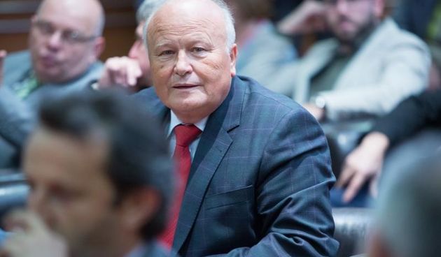 Predstavljanje kandidata stranke Naprijed Hrvatska – Progresivni savez. Slavko Linic. Photo: Nel Pavletic/PIXSELL