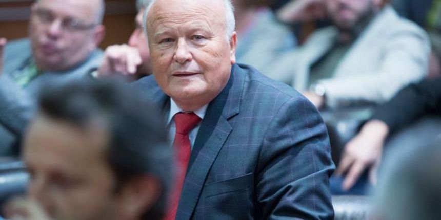 Predstavljanje kandidata stranke Naprijed Hrvatska – Progresivni savez. Slavko Linic. Photo: Nel Pavletic/PIXSELL Predstavljanje kandidata stranke Naprijed Hrvatska – Progresivni savez. Slavko Linic. Photo: Nel Pavletic/PIXSELL