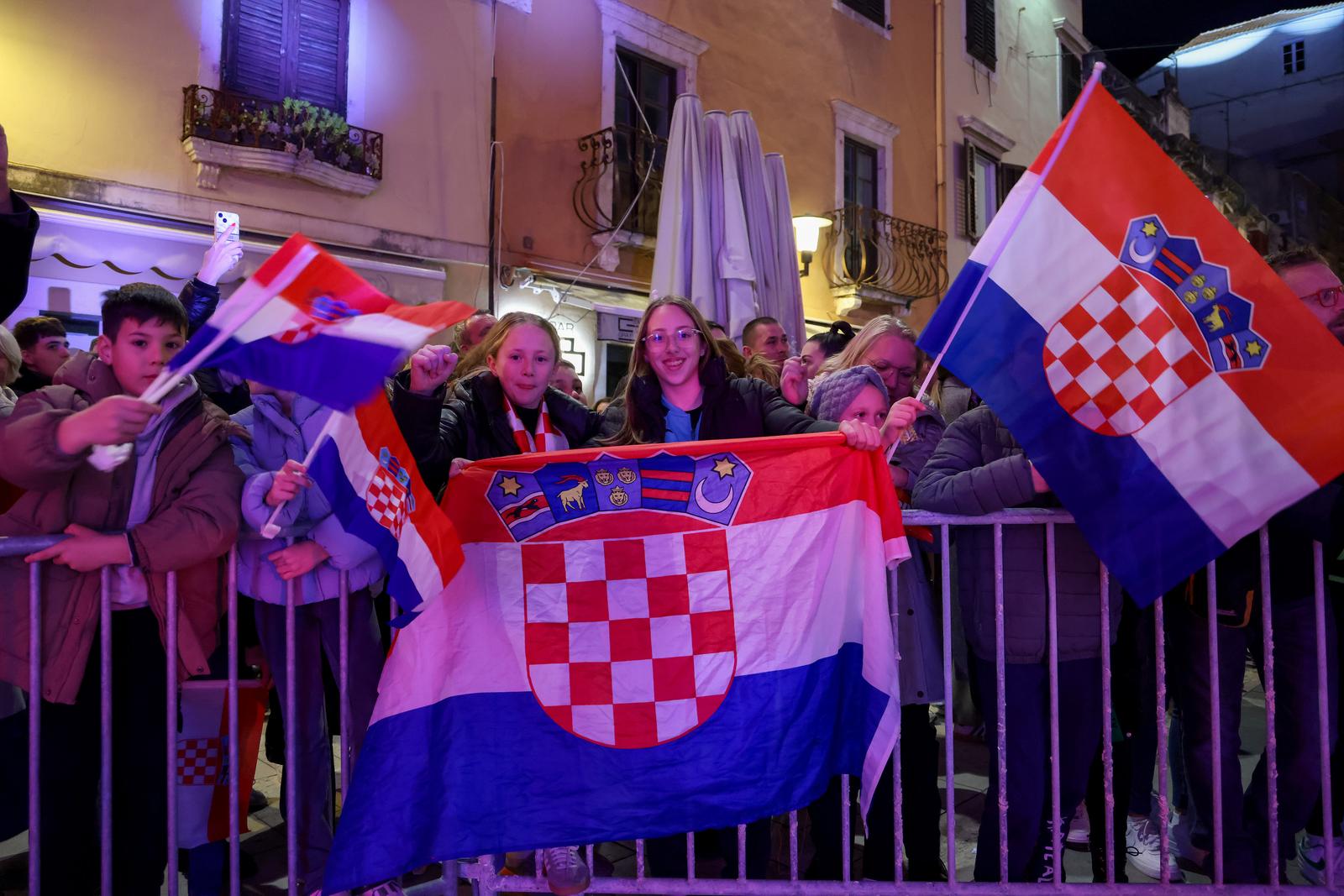 Doček rukometaša u Zadru Doček rukometaša u Zadru