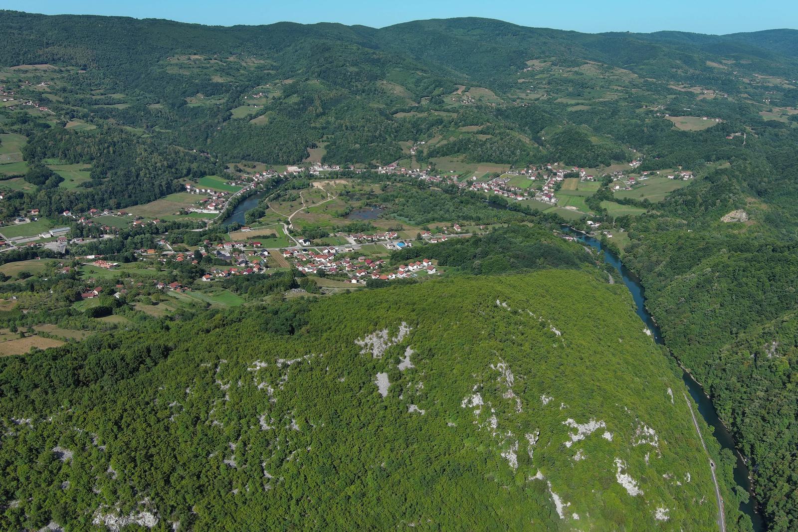 Fotografije iz zraka kanjona Vrbasa