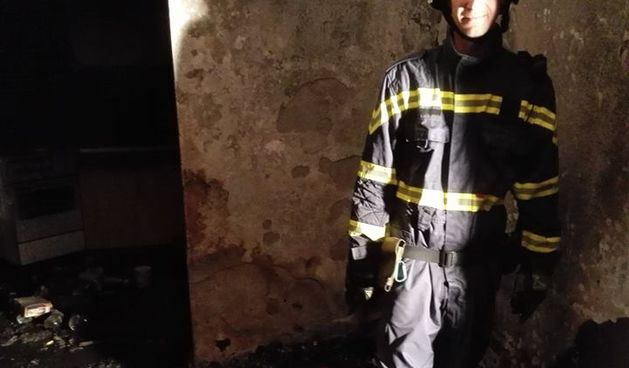 Požar na kući Radovana Ortynskog