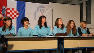 Prezentacija ucenica Medicinske skole Ante Kuzmanica na Megaconference Jr. 2010, Foto: Antonela Vitlov