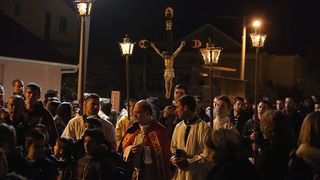 Bibinje: Održana tradicionalna procesija Velikog Petka. Foto: Leo Banić
