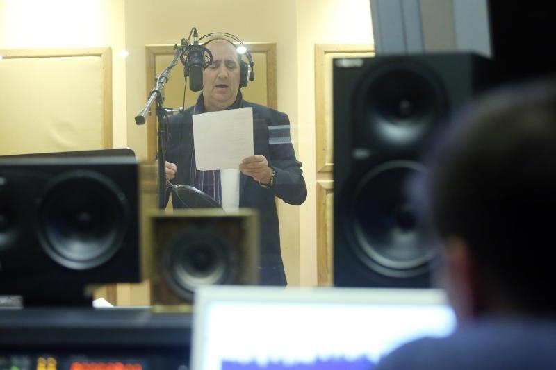 Mladen Grdović snima pjesmu na engleskom jeziku. Photo: Goran Jakus/PIXSELL