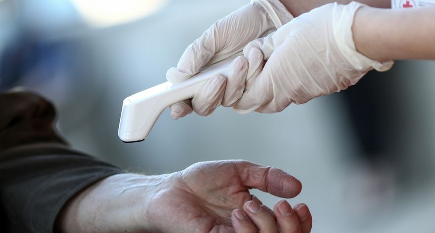 Koronavirus ilustracija, maska, maske, test, testiranje, testiranja, covid