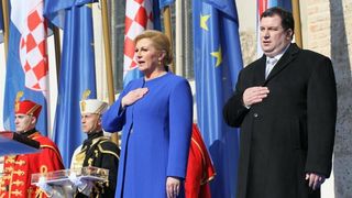 Inauguracija predsjednice Kolinde Grabar Kitarović na Trgu sv. Marka, Foto: Photo: HINA/POOL/PIXSELL