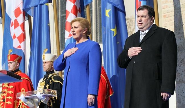 Inauguracija predsjednice Kolinde Grabar Kitarović na Trgu sv. Marka, Foto: Photo: HINA/POOL/PIXSELL