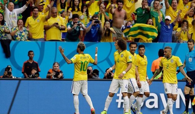 Slavlje brazilskih nogometaša, foto: twitter