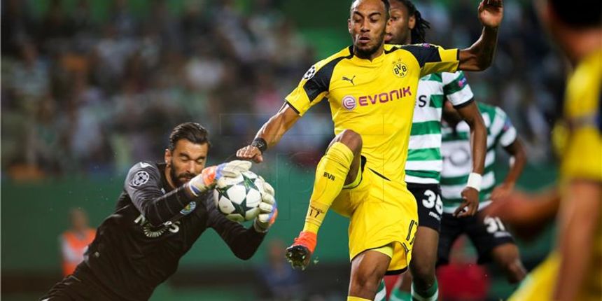 Pierre-Emerick Aubameyang, foto: EPA/MIGUEL A. LOPES/Hina Pierre-Emerick Aubameyang, foto: EPA/MIGUEL A. LOPES/Hina