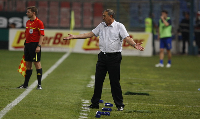 Bukurest, 260810.
Gradski stadion.
Uzvratna utakmica cetvrtog kola kvalifikacija za Europsku ligu izmedju Uniree i Hajduka.
Na fotografiji: Stanko Poklepovic.
Foto: Ante Cizmic / CROPIX